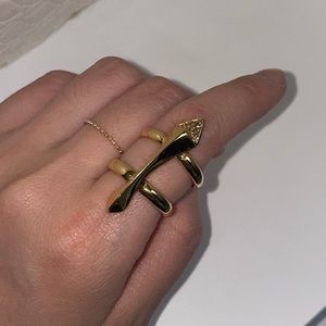 3 for 30 Rebecca mink off gold fashion ring